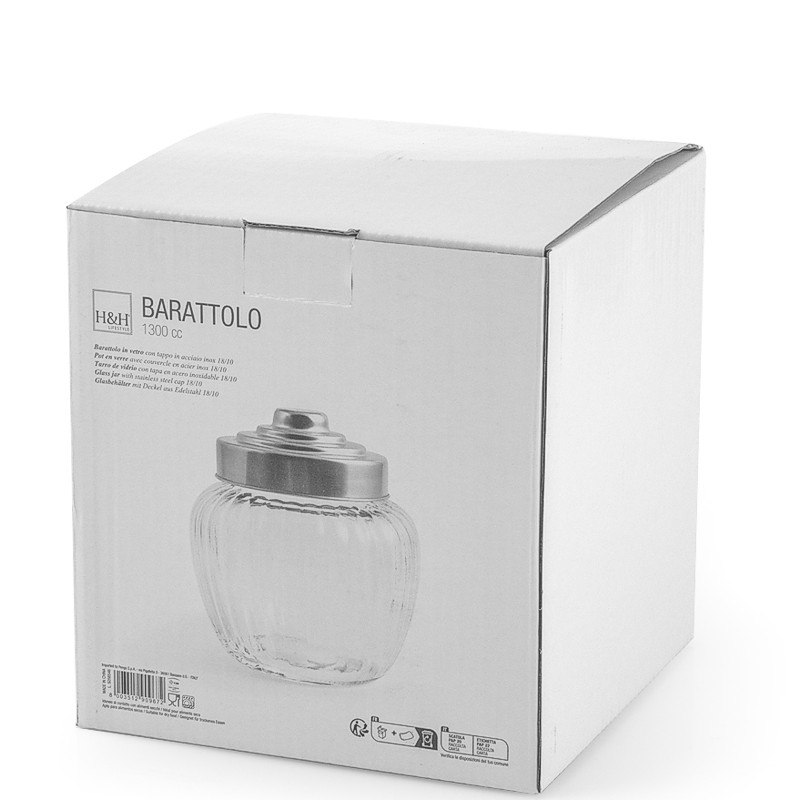 Barattolo rigato 1,3 scatola H&H