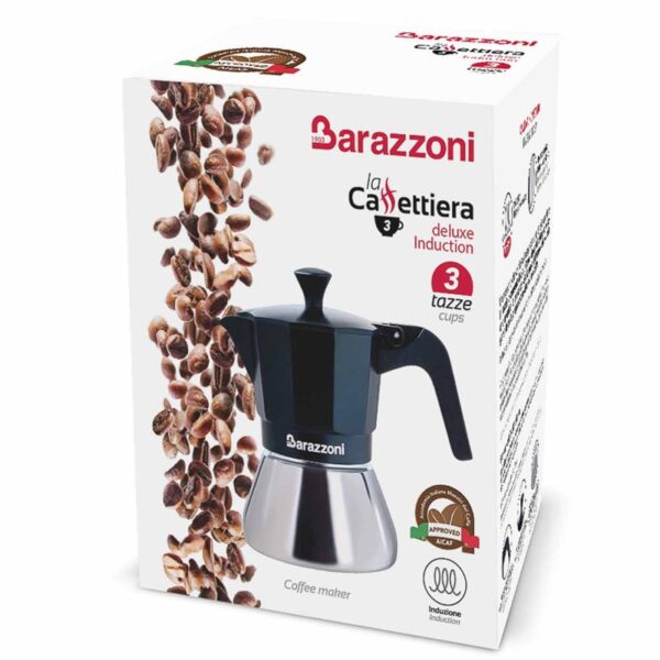 Barazzoni Caffettiera Deluxe Induction Scatola