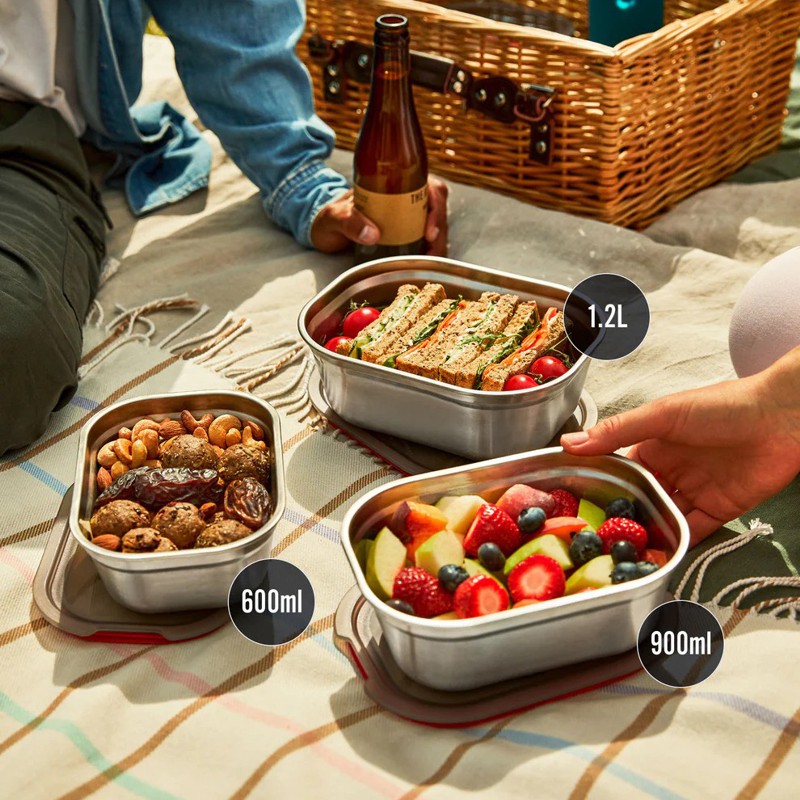 Contenitore inox serie pieni picnic BLACK+BLUM