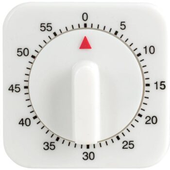 Timer meccanico quadro bianco HOME